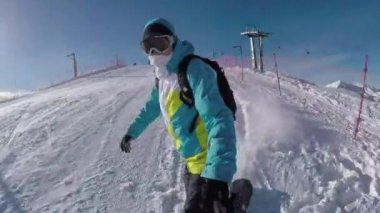Selfie: snowboard kayak pisti hızlandırmak