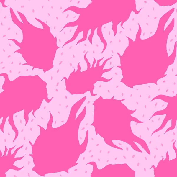 Background pattern rose dragon fruit illustration. Pitahaya — Stock Photo, Image