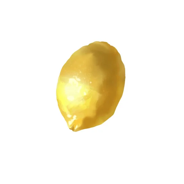 Ilustração aquarela de limão. isolado em fundo branco — Fotografia de Stock