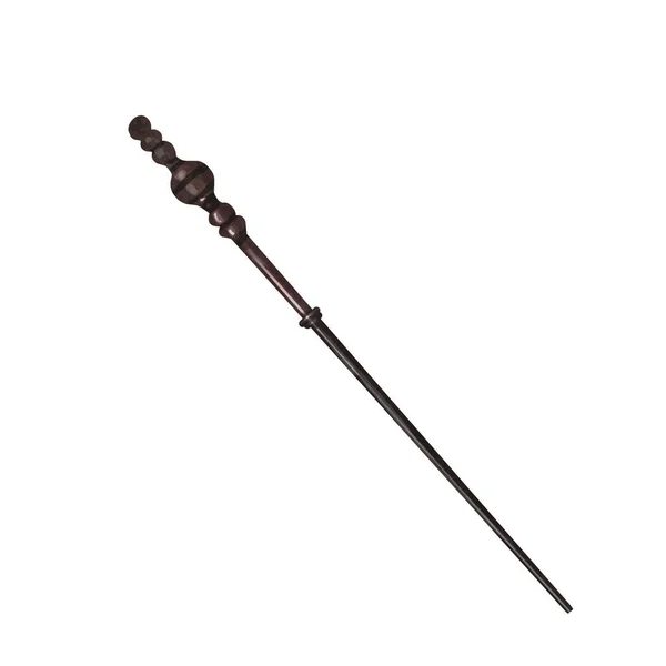 손으로 그린 수채화 마법 지팡이. 비유적 인장로 막대기 — 스톡 사진