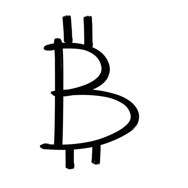Icono de Bitcoin símbolo de pago signo. Logo criptomoneda. Ilustración simple —  Fotos de Stock