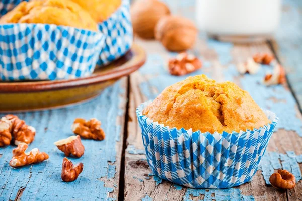 Σπιτικό καρότο cupcakes — Φωτογραφία Αρχείου