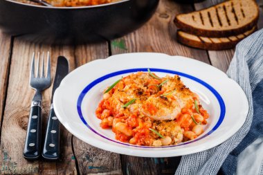 Sosis ve fasulye cassoulet 