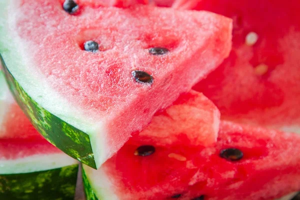 Slices of fresh juicy organic watermelon — Stock Photo, Image