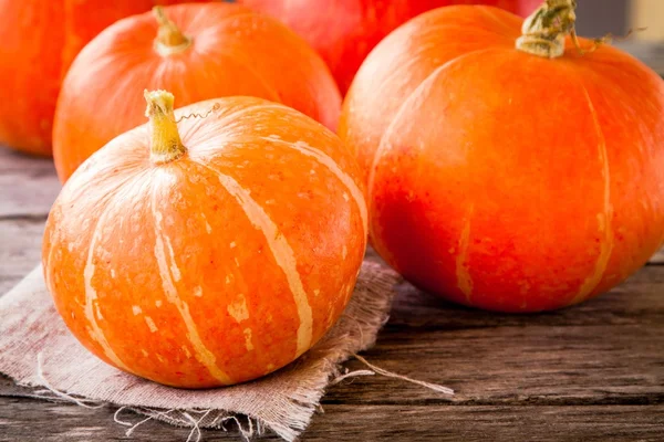 Ripe organic orange pumpkins — Stock Photo, Image