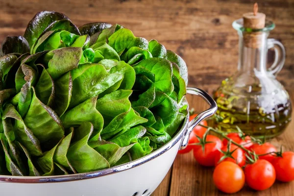 Ingredientes de salada verde — Fotografia de Stock