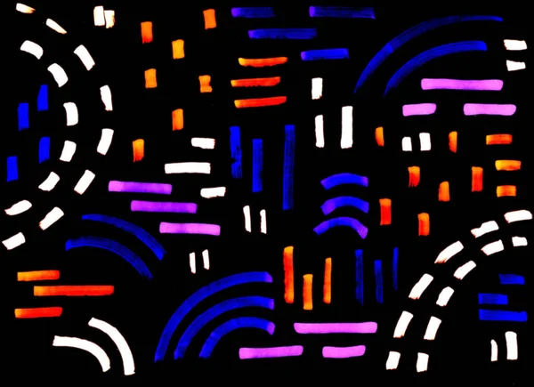 Вільний Абстрактний Фон Живими Матеріалами Візерунком Яскраво Фіолетовими Колами Маркерами — стокове фото