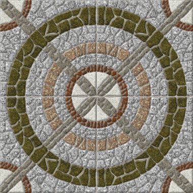 Doğal granitten yapılmış mozaik. Dekoratif taş fayanslar. İç dizayn elementleri, zemin ve duvarlar. Taş arkaplan dokusu