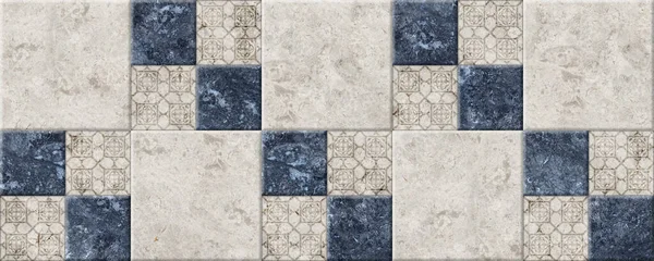 Geometrik desenli doğal granit desenli seramik fayanslar. İç tasarım elementi