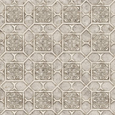 Duvar dekoru. Kabartma desenli taş kiremitler. Tasarım elementi. Arkaplan dokusu