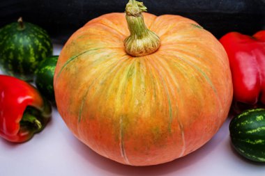 Sebze hasadı beyaz arka planda. Çiftçilik.