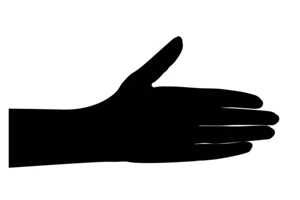 Kreslené Ruce Izolované Bílém Pozadí Vektor Ilustrace — Stockový vektor