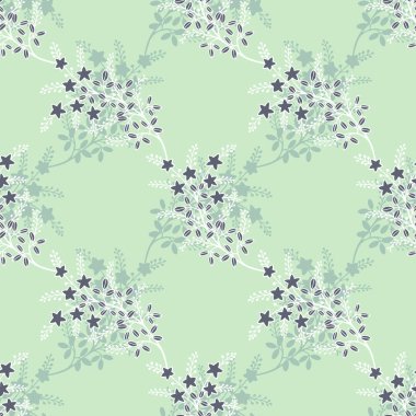 Çiçeklerle kusursuz desen. Vektör arkaplanı