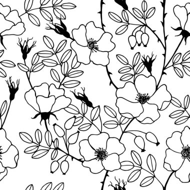 colorful template with flowers, vector illustration 