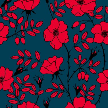 colorful template with flowers, vector illustration 