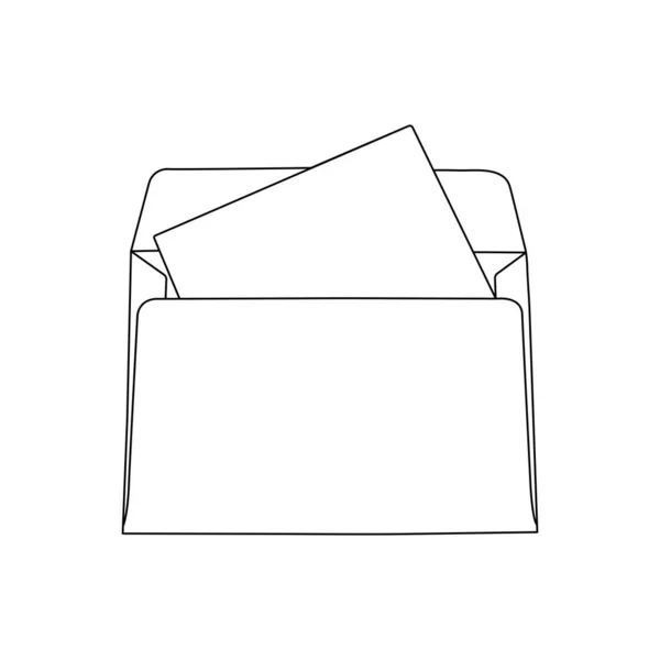 Letter Blank Paper Vector Illustration — Stock Vector