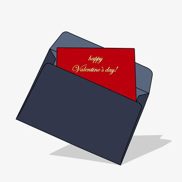 Feliz Dia Dos Namorados Lettering Ilustração Vetorial — Vetor de Stock