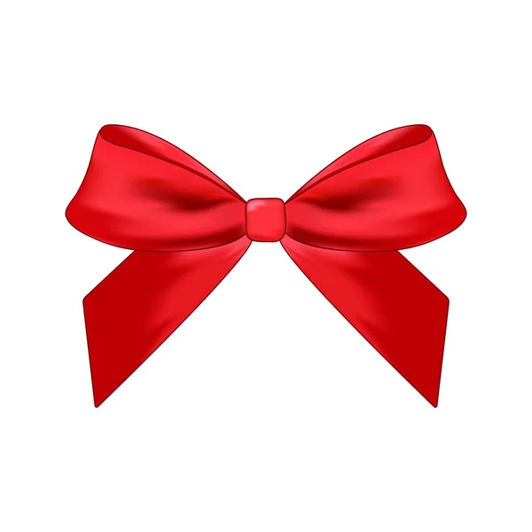 kırmızı kurdele vektör çizim