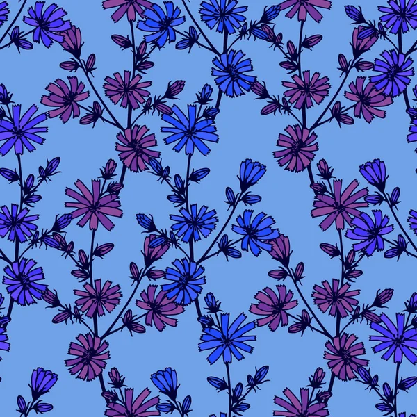 Patrón Floral Sin Costuras Ilustración Stock Vectorial Eps — Archivo Imágenes Vectoriales