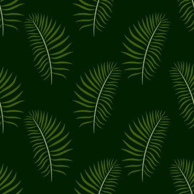 Tropikal yaprakların kusursuz vektör çizimi