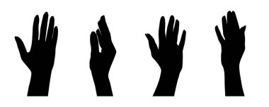 Kadın eli. Vektör hisse senedi çizimi E10. Beyaz arkaplanda izole et