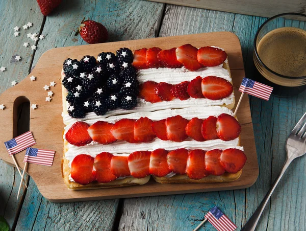 Americano fatto in casa prima colazione — Foto Stock