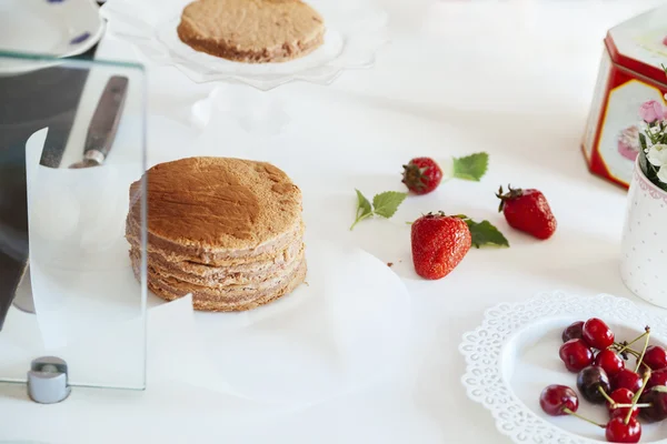 Naked Layer Cake — Stock Photo, Image