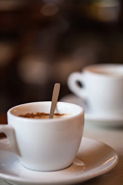 Två kopp kaffe — Stockfoto