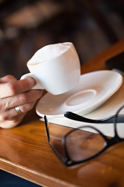 カフェでコーヒー タイム — ストック写真