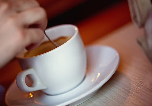 Kawy czas w Cafe — Zdjęcie stockowe