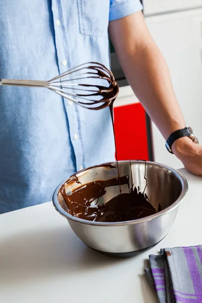 Tempering Chocolate Step 7/7 — Stock Photo, Image