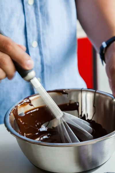 Tempering Chocolate Step 6 / 7 — стоковое фото