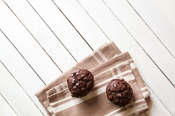 Deliziosi muffin al cioccolato — Foto Stock