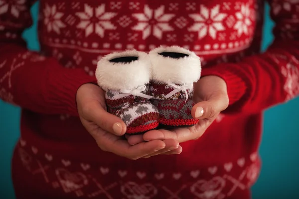 Erkek bebek Noel ayakkabı Holding