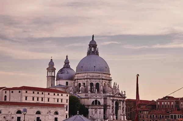 Basílica del Saludo al atardecer, Venecia, Italia —  Fotos de Stock