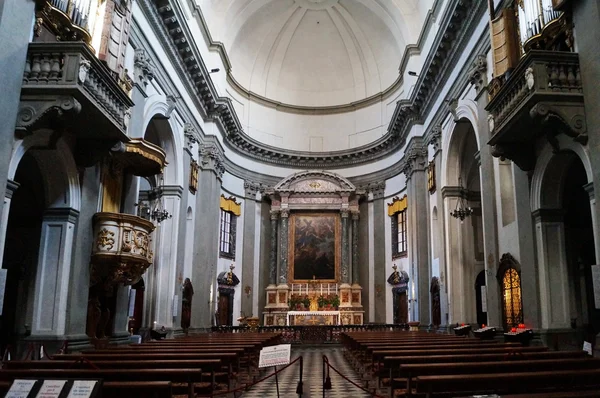 Interior da Basílica de Santa Maria humildade, Pistoia, Toscana, Itália — Fotografia de Stock