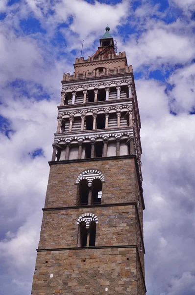 Bell tower of the Cathedral of Saint Zeno, Pistoia; Italy — Stock Photo, Image