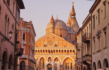 Basilica del Santo at sunset, Padua, Italy clipart