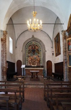 Başrahip Aziz Anthony 'nin konuşması, Volterra, Toskana, İtalya