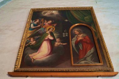 Başrahip Aziz Anthony, Volterra, Toskana, İtalya 'nın konuşma odasında resmedilmiş.