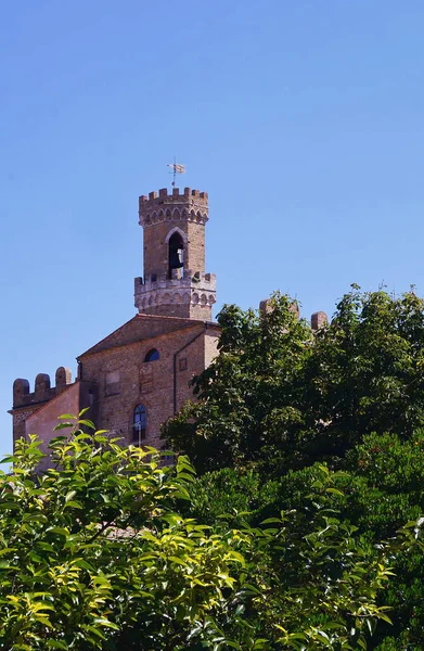 Volterra Toskana Talya Daki Priori Sarayı Kulesi — Stok fotoğraf