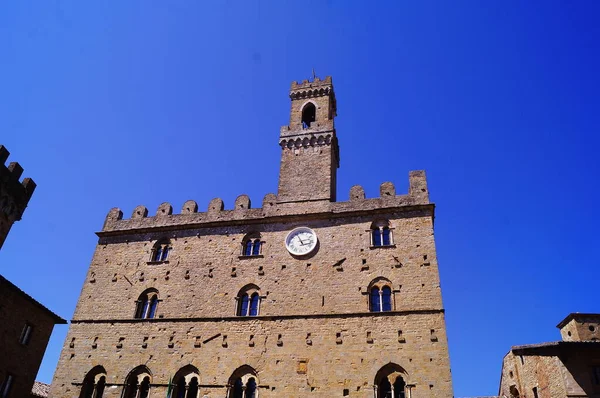 Priori Palace Volterra Toscana Italia — Foto de Stock