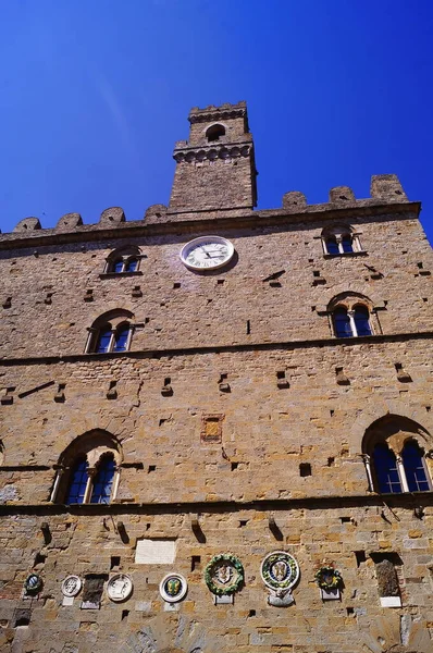 Palazzo Priori Volterra Toscane Italië — Stockfoto