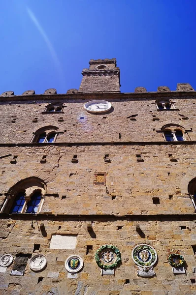 Palácio Priori Volterra Toscana Itália — Fotografia de Stock