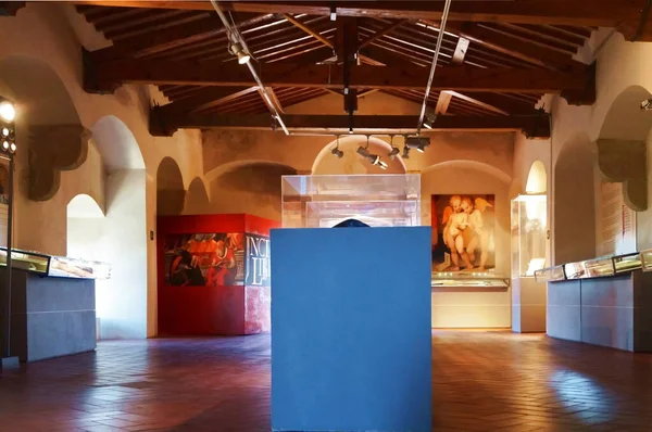 Volterra Toskana Talya Daki Priori Sarayı Müzesi Nin Salonu — Stok fotoğraf