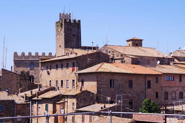 Aerial View Volterra Toszkána Olaszország — Stock Fotó