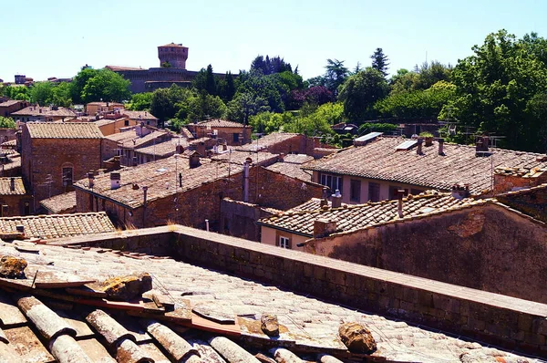 View Volterra Medici Fortress Tuscany Italy — Stock Photo, Image