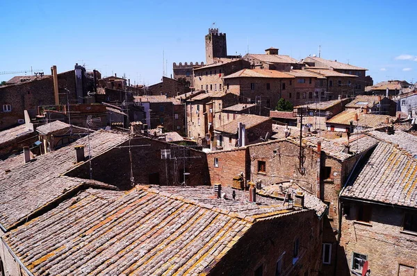 Vue Aérienne Volterra Toscane Italie — Photo