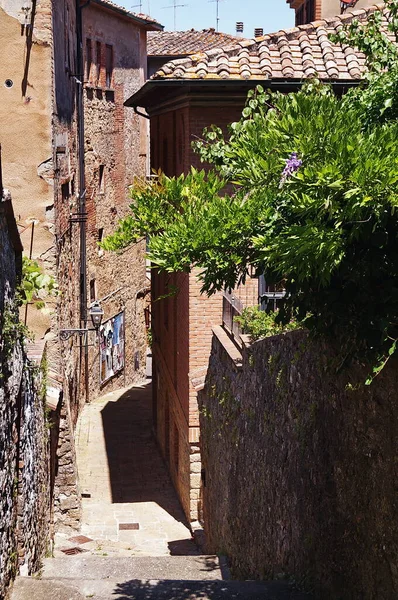 Rua Típica Volterra Toscana Itália — Fotografia de Stock