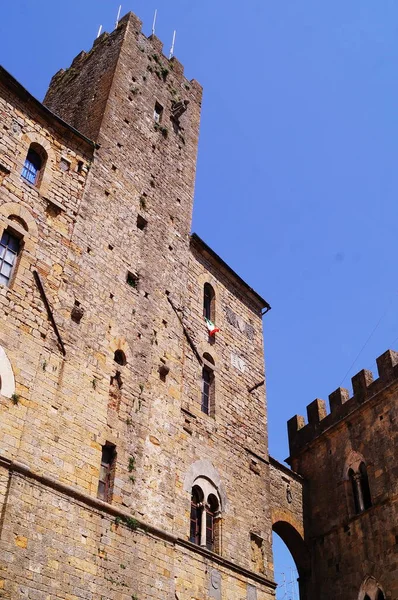 Volterra Tuscany Talya Daki Praetorian Sarayı — Stok fotoğraf